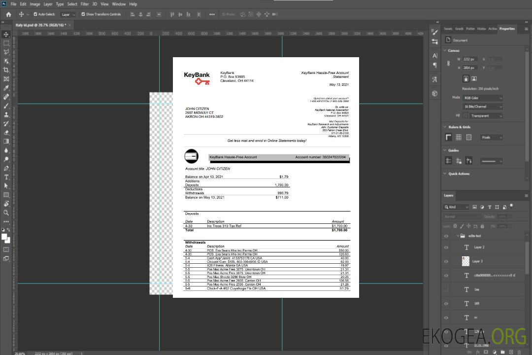 Mot KeyBank États-Unis Ohio template
